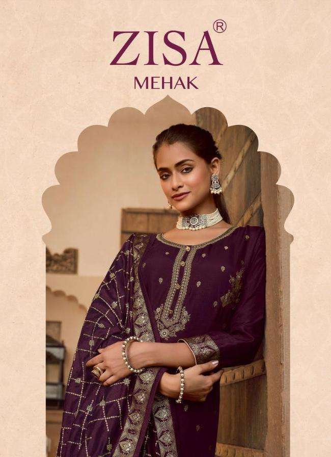 zisa mehak series 14061-14064 dola jacquard suit 