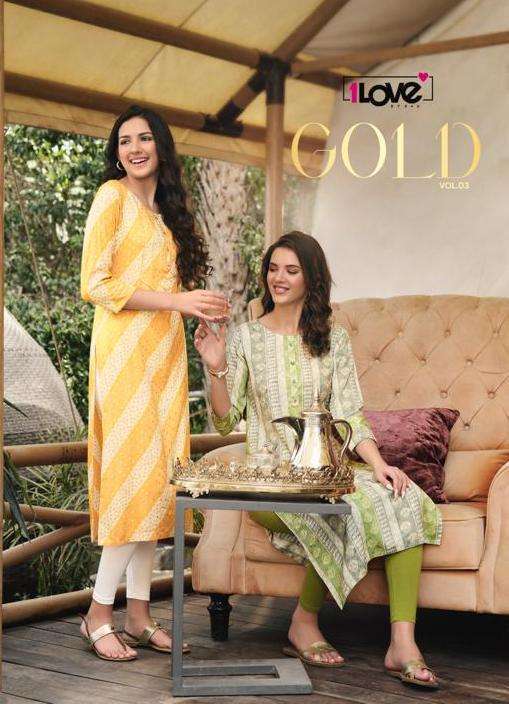 1love gold vol 3 series 31-38 rayon kurti 