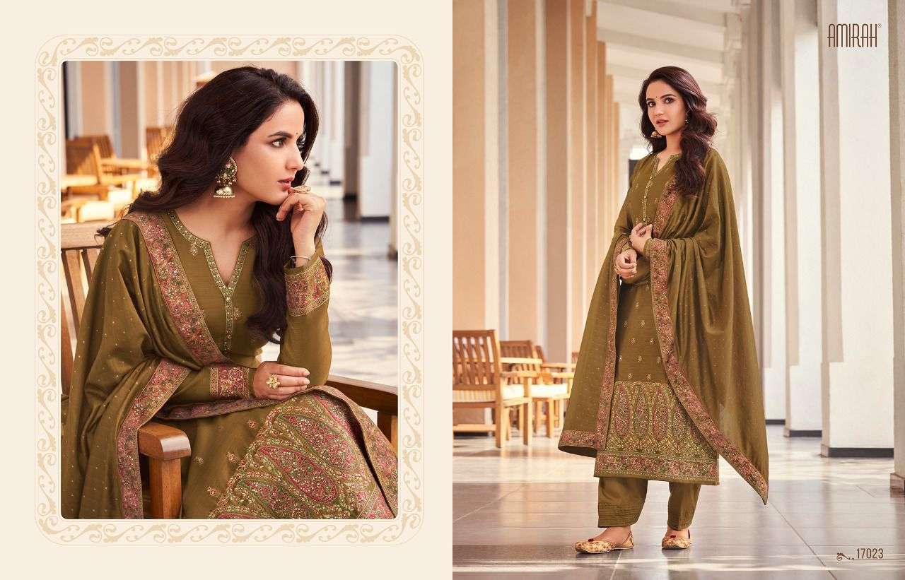 amirah niharika designer minakari jacquard suit 