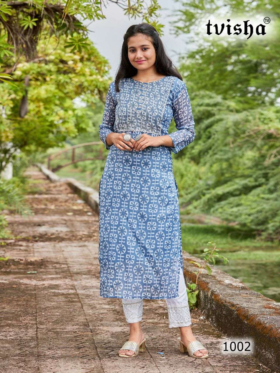 Batik desingrt kota doriya print kurti 
