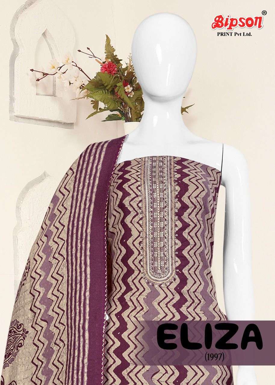 bipson eliza series 1997-1988 garden pashmina print suit 