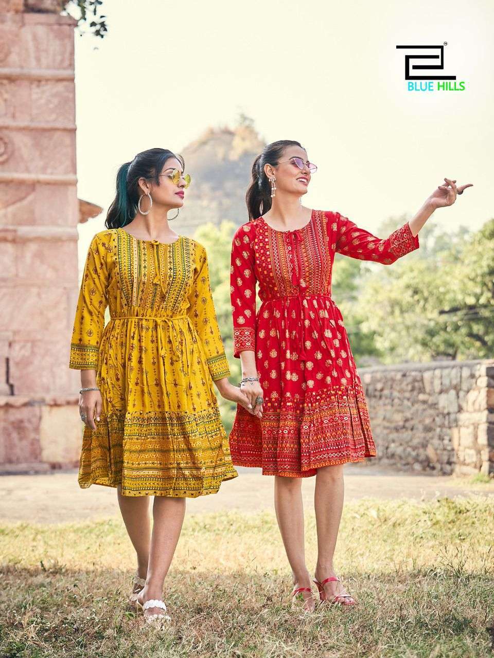 blue hills show off vol 3 series 3001-3008 Rayon 14KG kurti