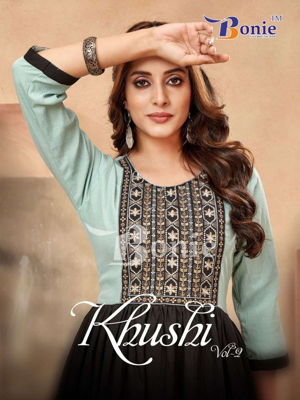 bonie khushi vol 2 series 2001-2006 fancy fabric kurti 