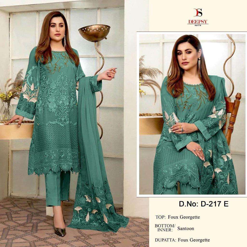 deeps suits 217EFGH designer georgette suit 