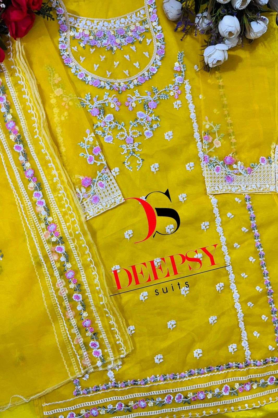 deepsy suits 1060 designer organza suit
