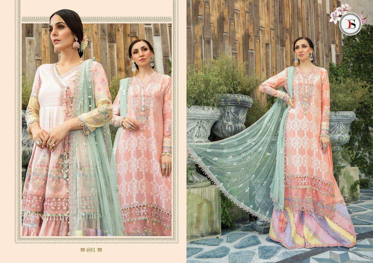 deepsy suits 691 pure cotton embroidery suit 