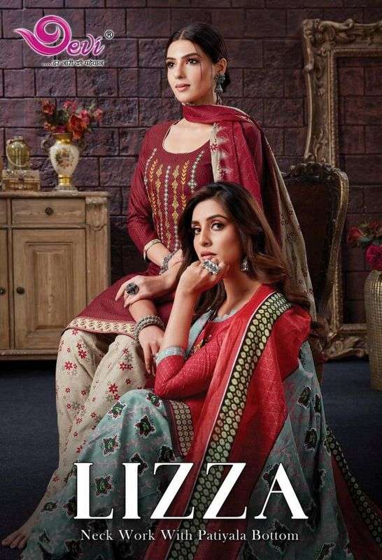 Devi Lizza series 1001-1012 Pure Indo Cotton readymade suit 
