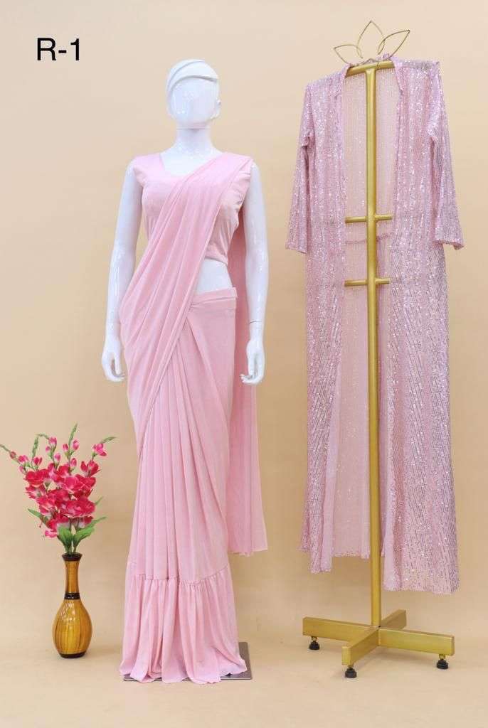 divya fashion repeat imported 1 minute saree with readymade blouse
