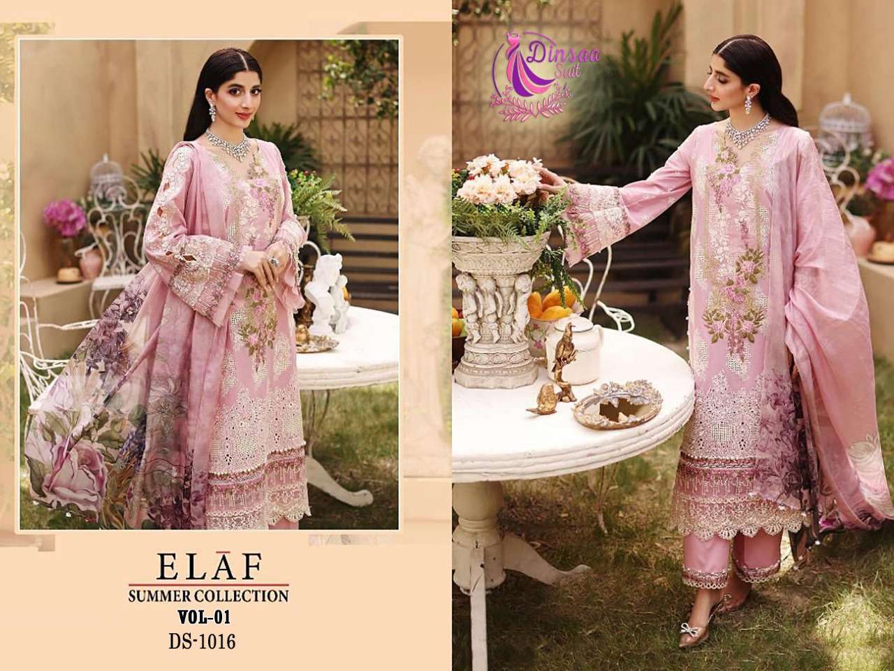 elaf summer collection vol 1 designer pure cotton suit 