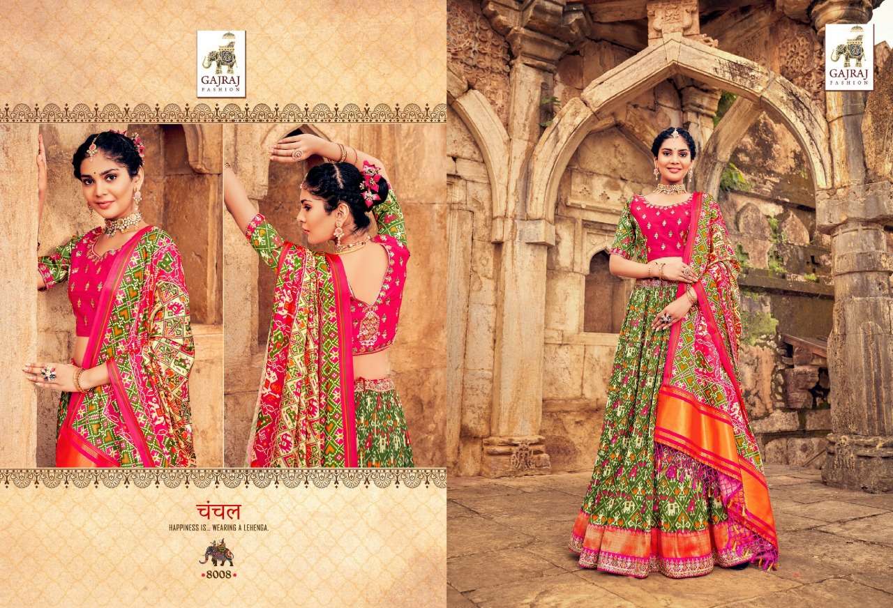 gajraj gajii 8000 series smooth silk lehenga