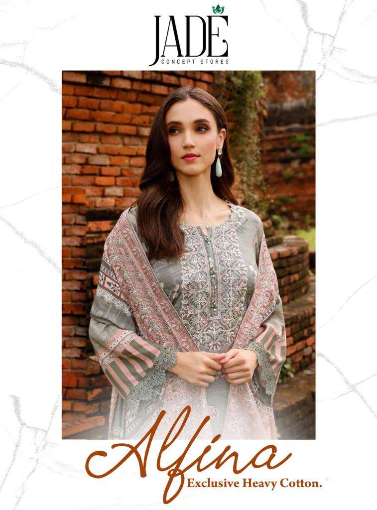Jade Aflina series 101-106 heavy lawn cotton suit 