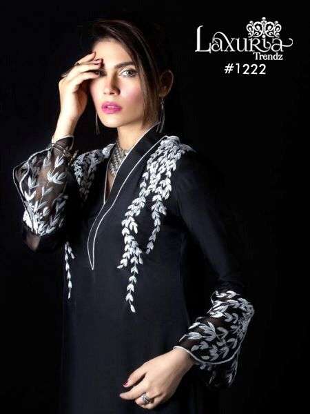 laxuria trendz 1222 9000 velvet kurti