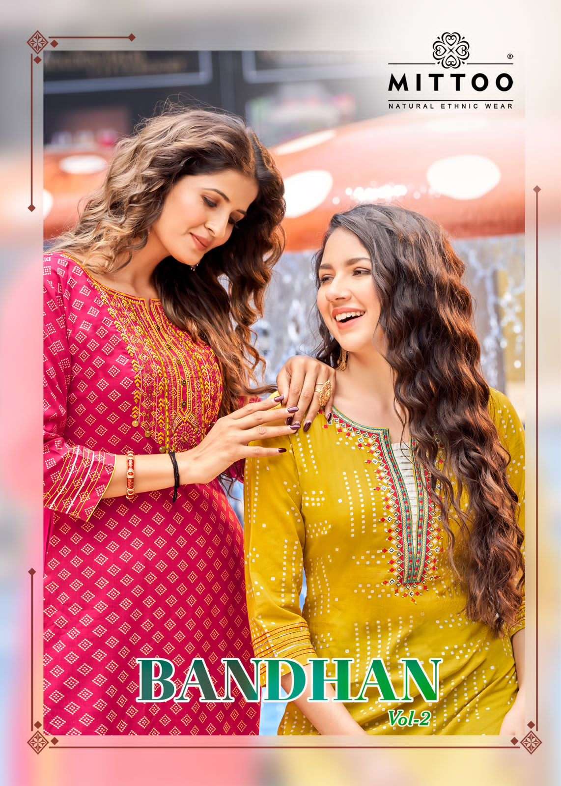 mittoo bandhan vol 2 series 6007-6012 rayon print kurti 