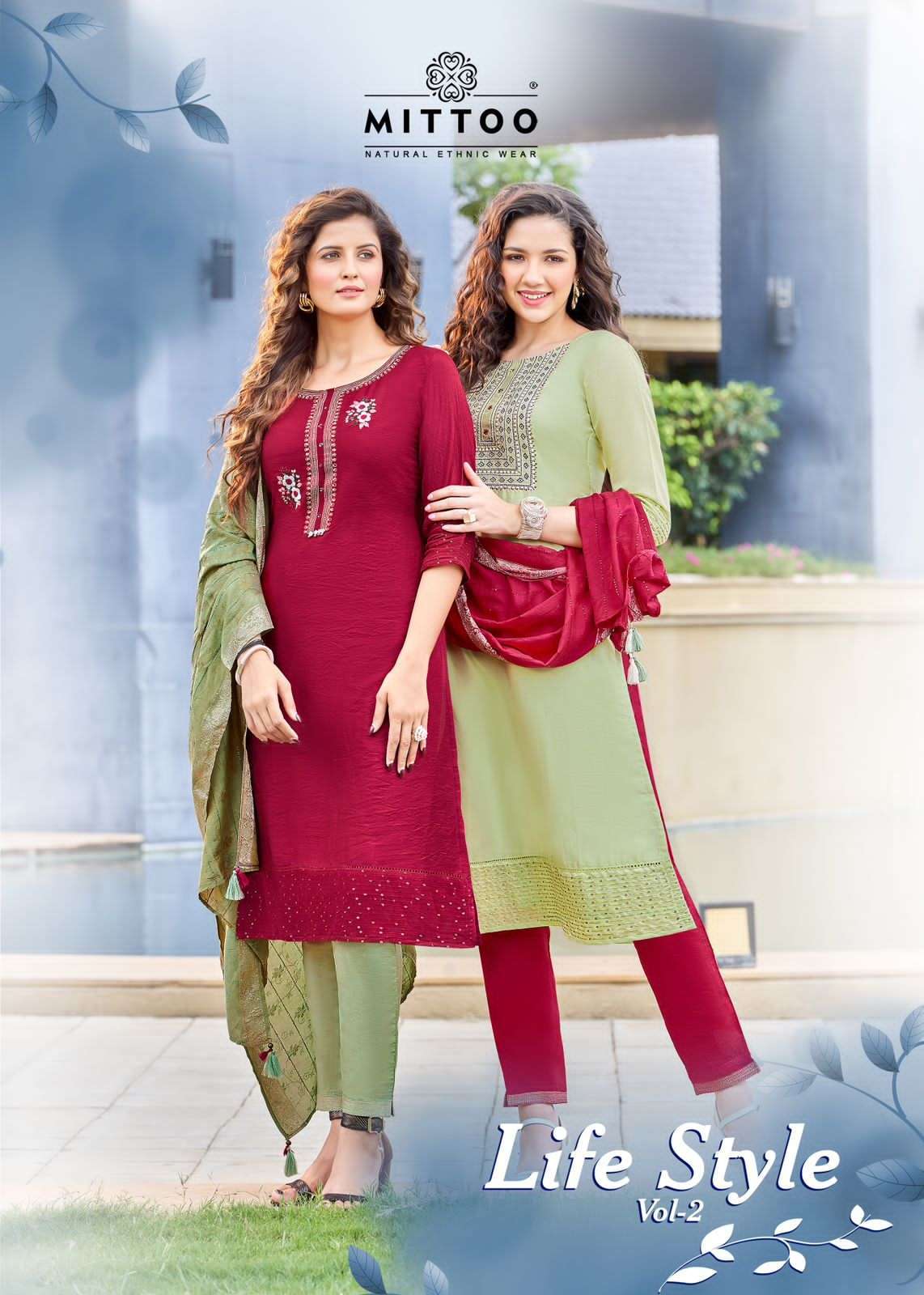 mittoo life style vol 2 series 7011-7016 Viscose Silk readymade suit