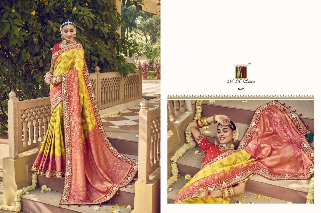 mn rajgharana vol 3 series 66001-6609 pure georgette saree