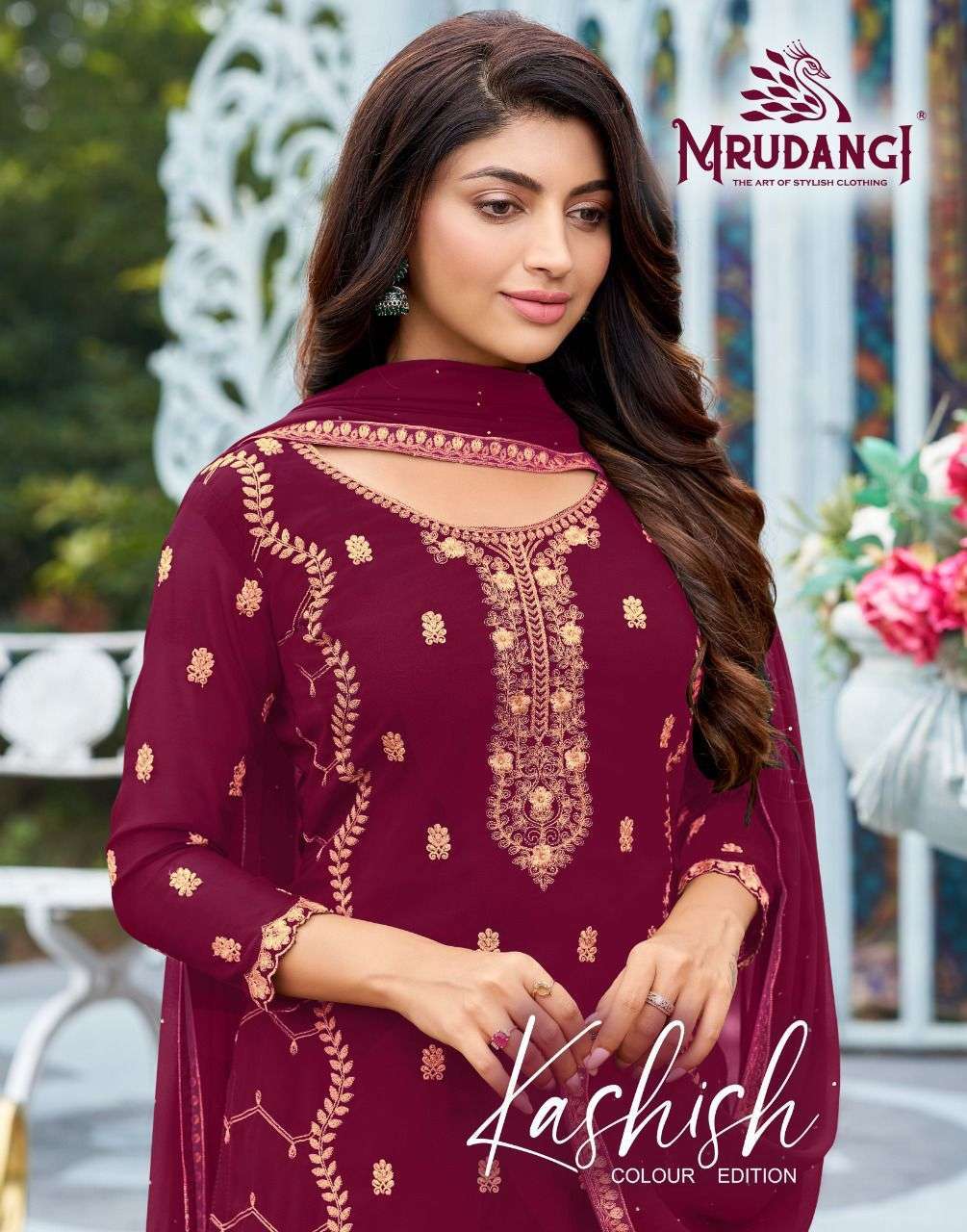 mrudangi kashish series 2014 heavy faux georgette suit 