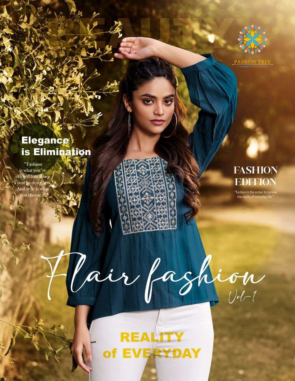 passion tree flair fashion series 01-06 rayon viscose kurti 