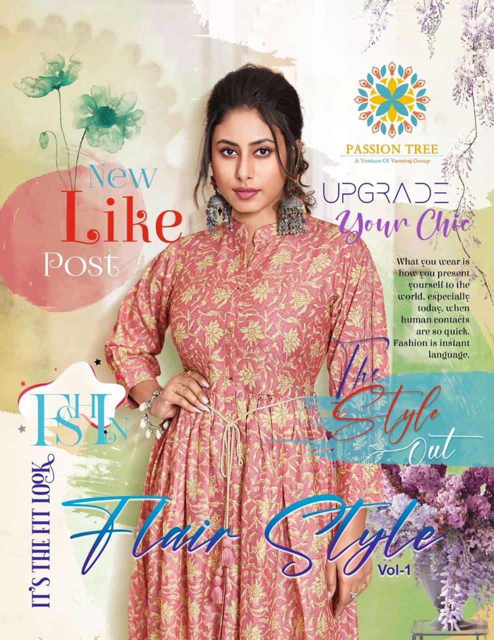 Passion tree flair style vol 1 series 1001-1006 capsule prints kurti 