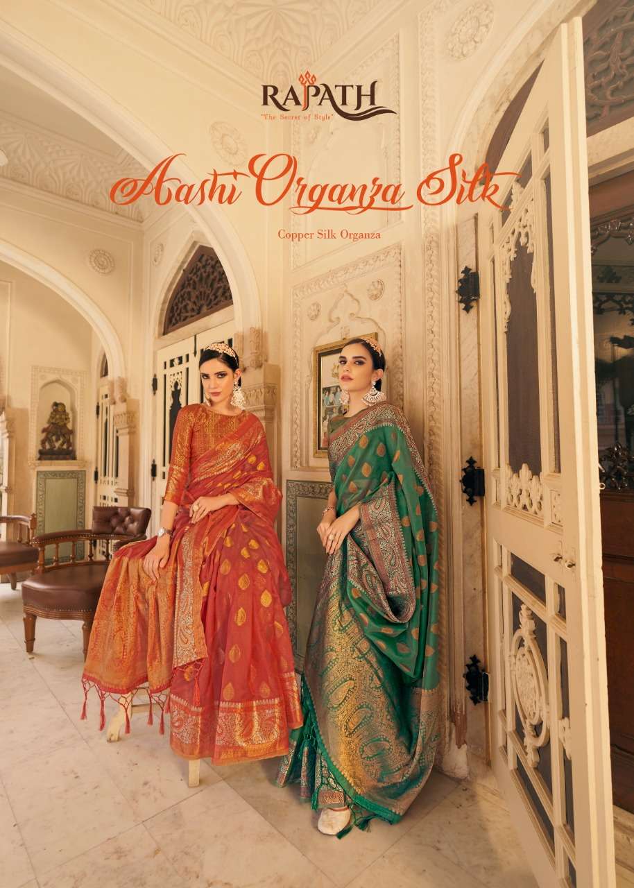rajpath aashi organza silk pure organza silk saree