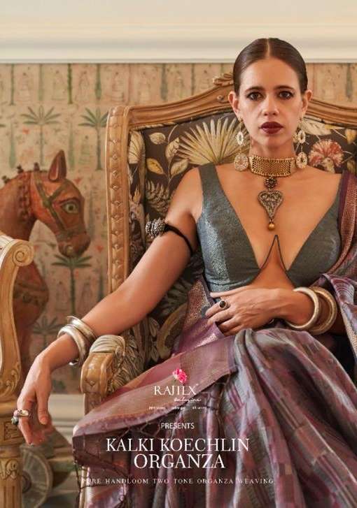 rajtex kalki koechlin organza series 109001-109006 pure handloom saree