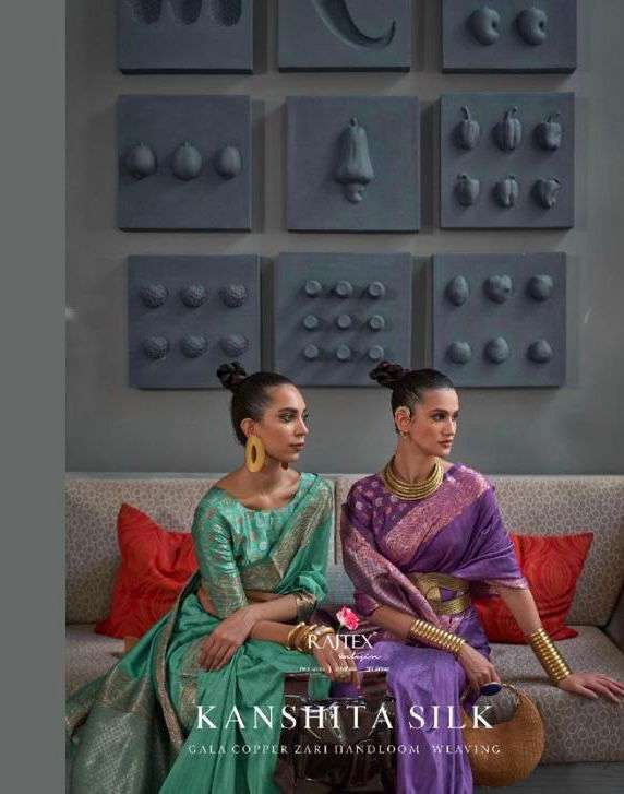 rajtex kanshita silk series 304001-304006 gala tussar silk saree 