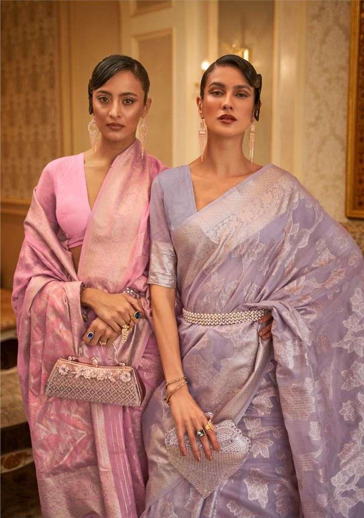 Rajtex kyma silk desinger modal handloom saree 