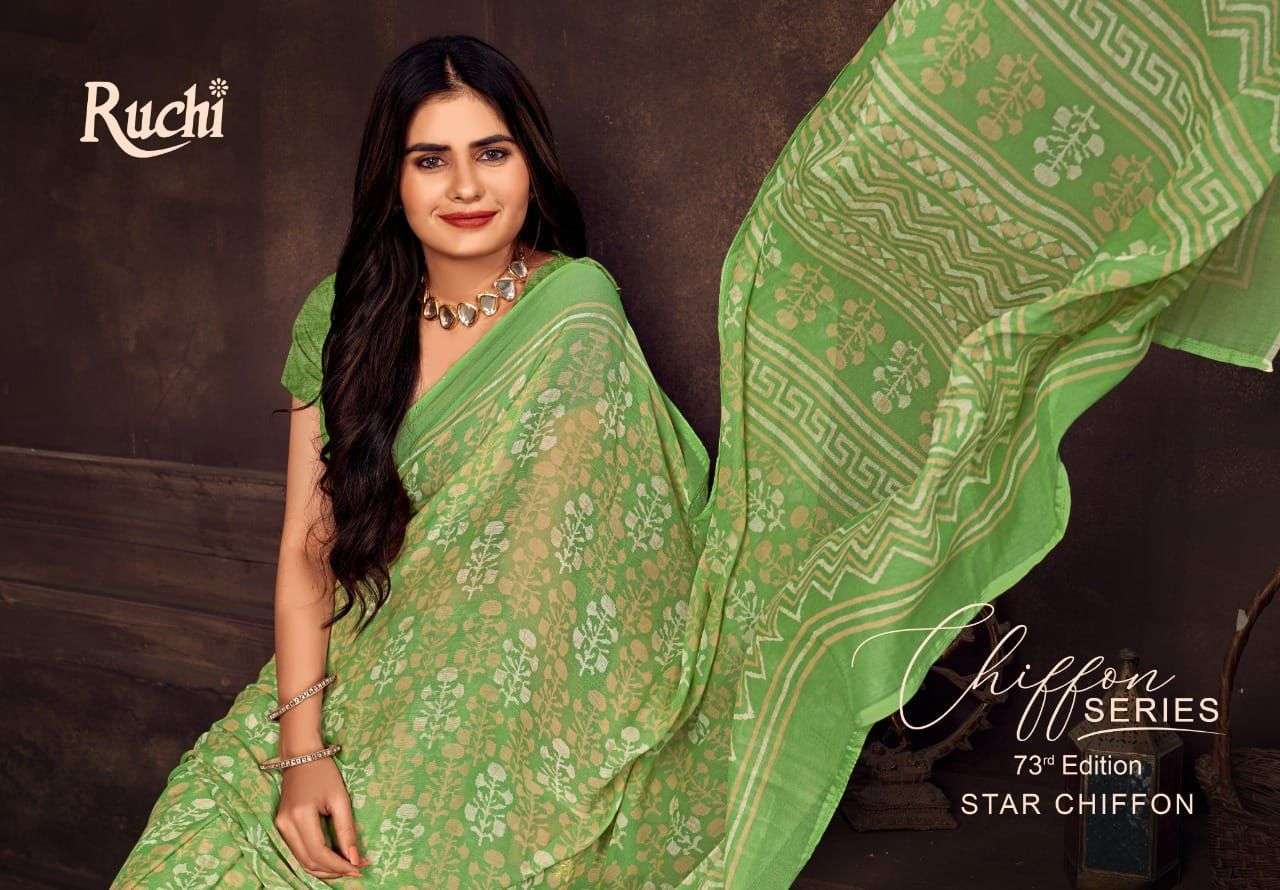 ruchi star chiffon vol 73 series 15702-15703 chiffon saree 