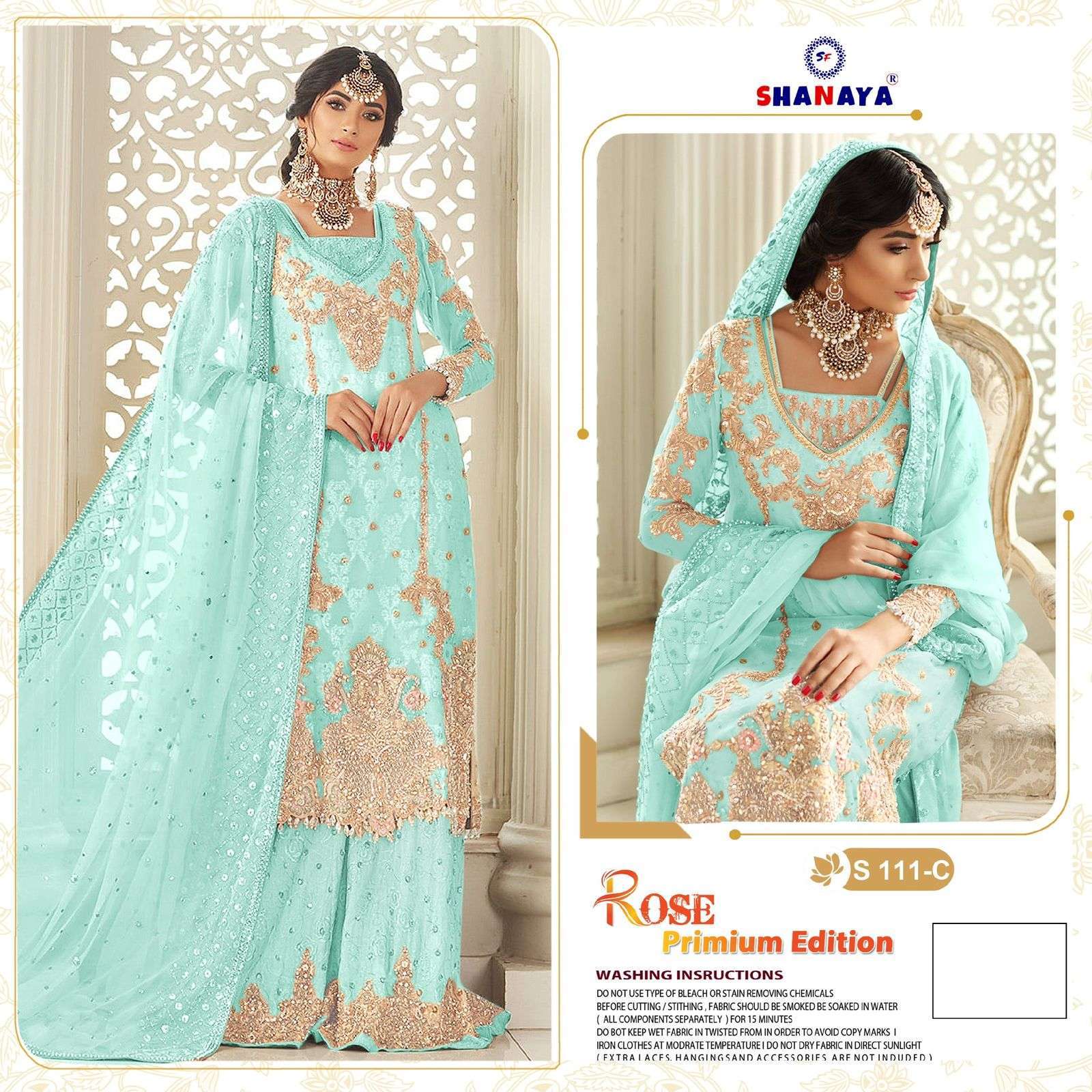 shanaya rose s 111 heavy faux georgette suit