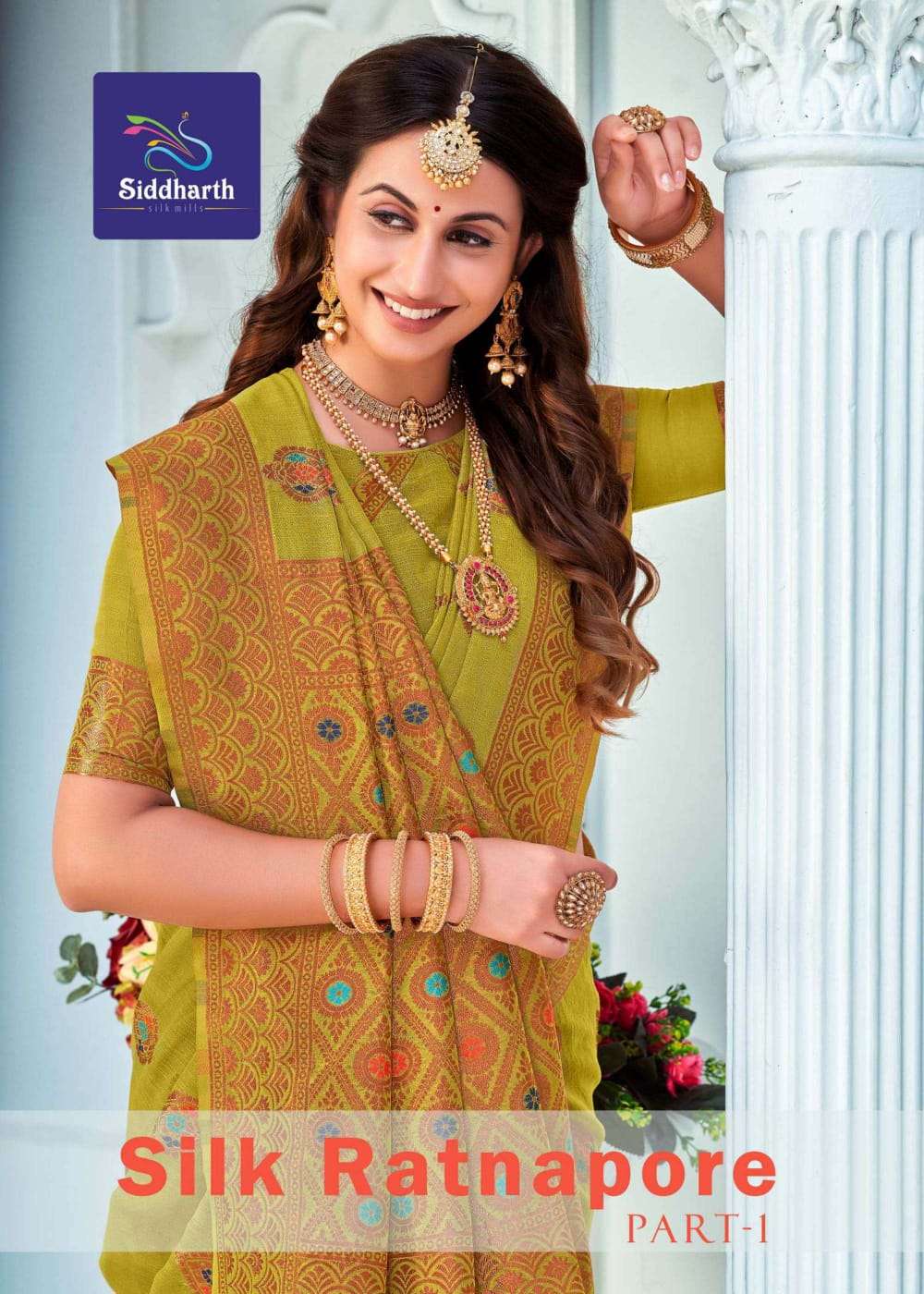 siddharth silk mills silk ratnapore vol 1 series 7001-7006 cotton saree 