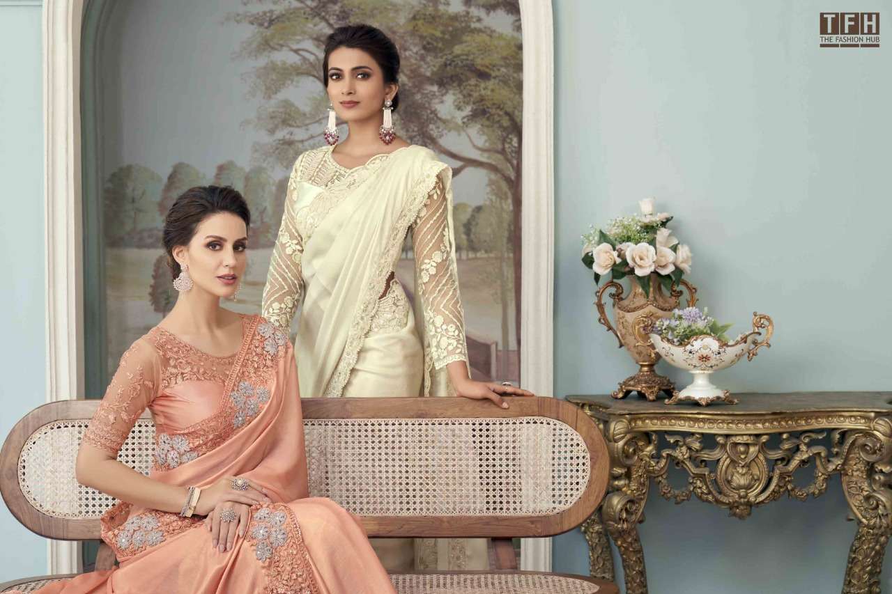 tfh silver screen vol 17 series 27001-27018 fancy silk saree