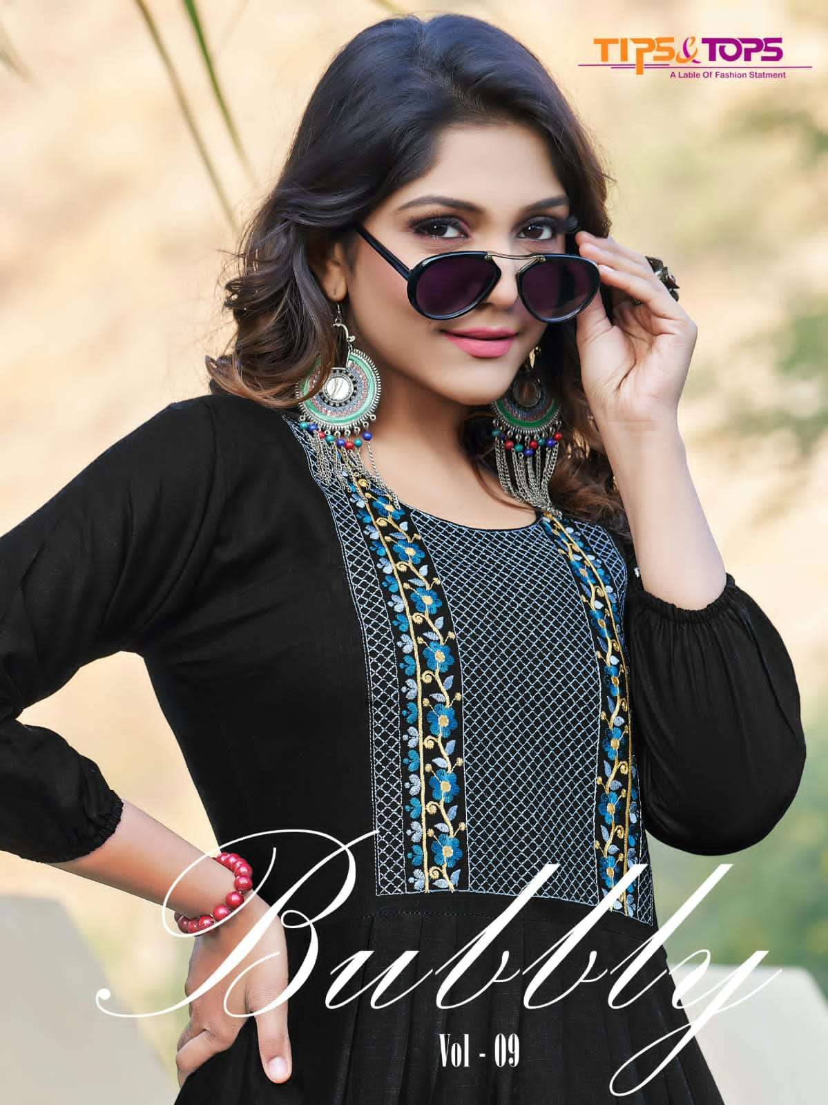 Tips & tops bubbly vol 9 Heavy Reyon Slub kurti