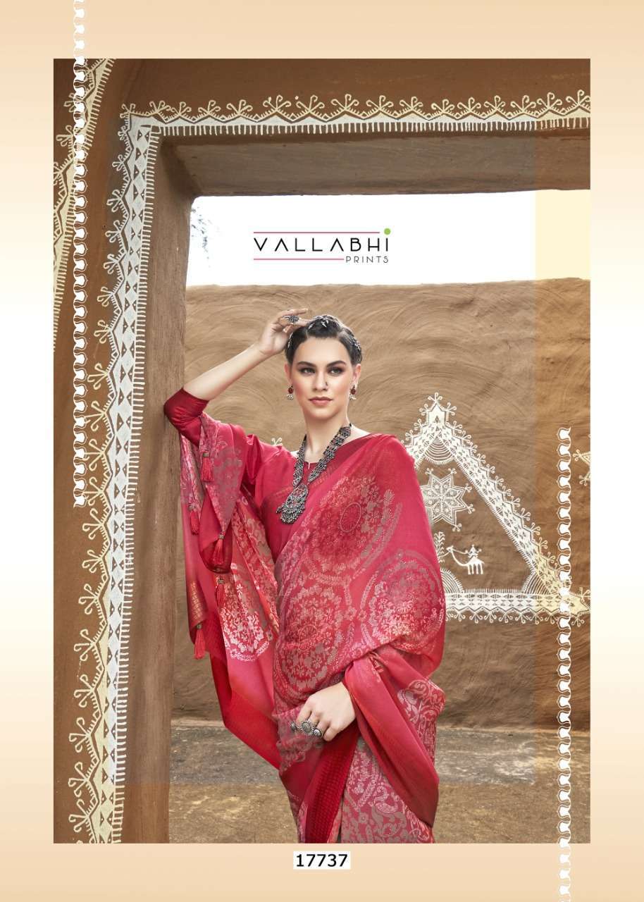 vallabhi vyanjana vol 2 series 17731-17738 Georgette Print saree