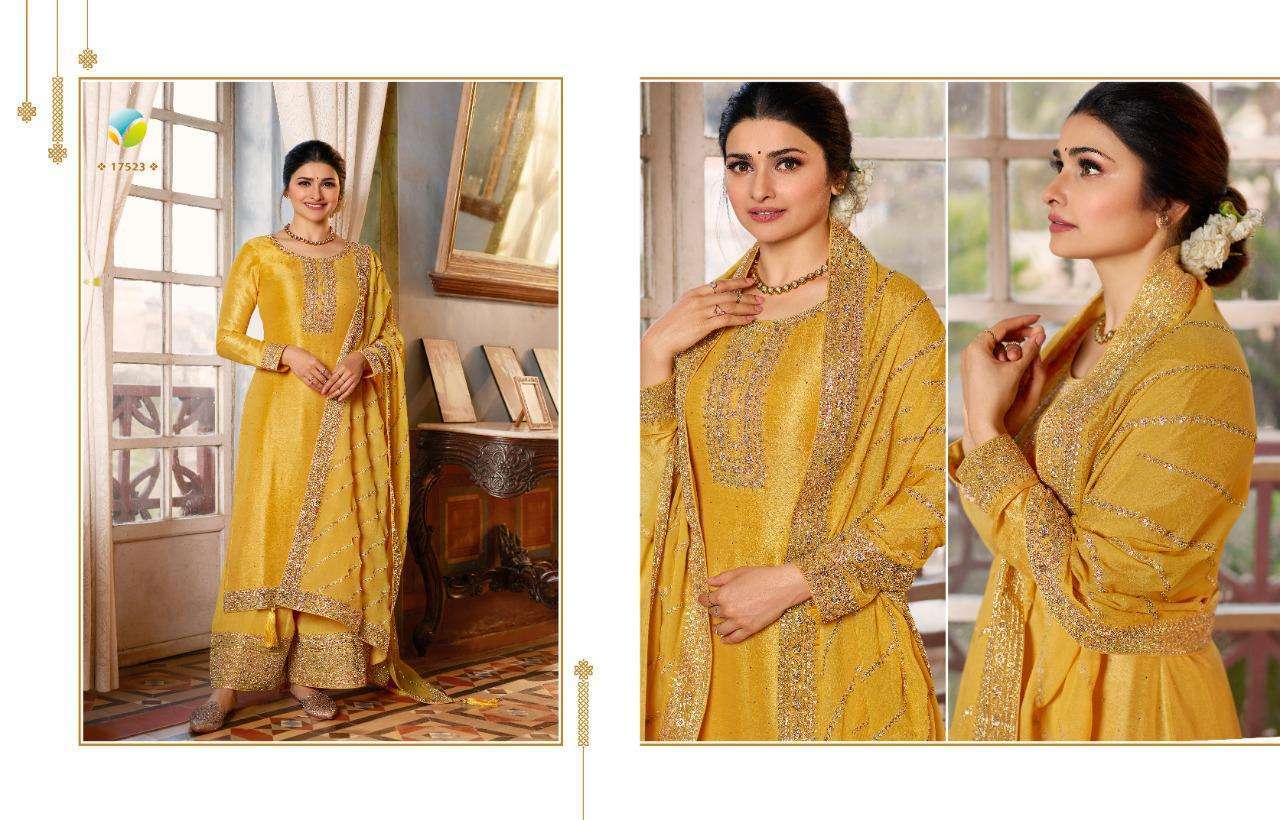 vinay shaheen vol 2 hitlist series 17522-17527 silk georgette suit 