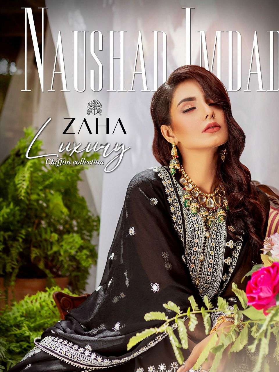 zaha naushad imdad series 10082-10085 georgette suit 