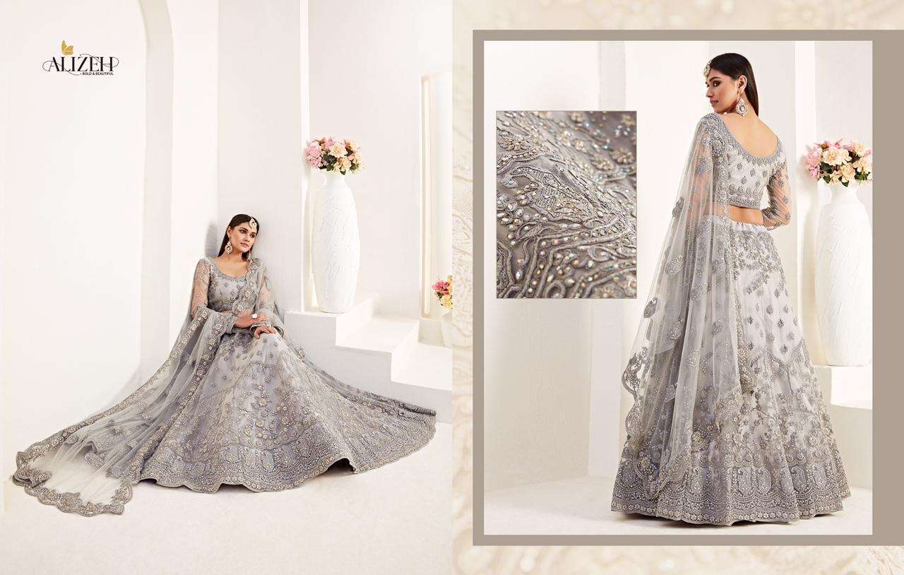 alizeh 1005 designer butterfly net lehenga 
