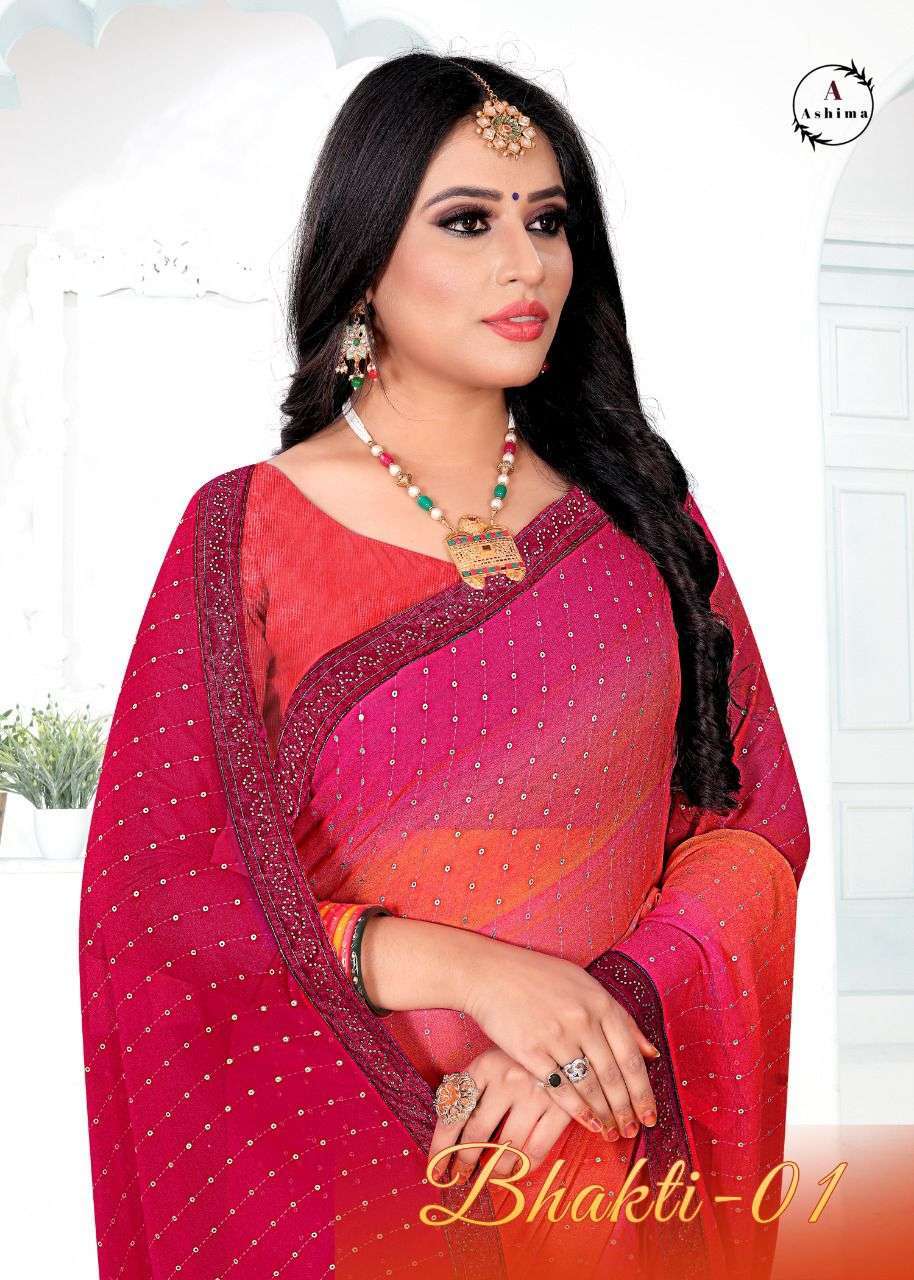 ashima bhakti vol 1 series 1001-1008 georgette saree