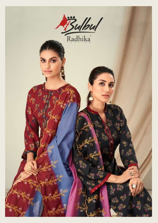 azara bulbul series 30001-30008 viscose muslin suit 
