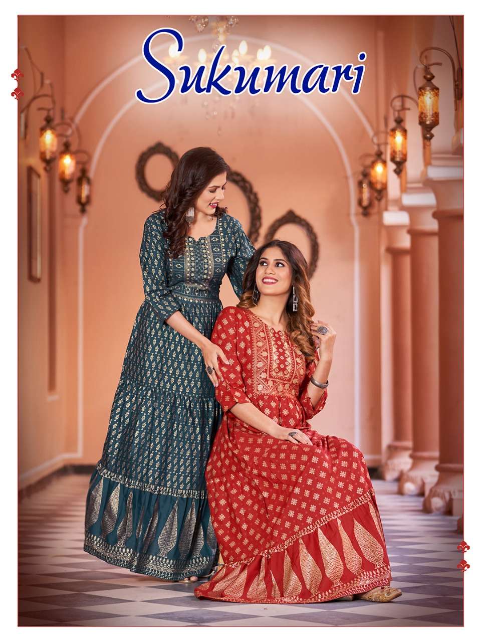 Banwery sukimari series 1001-1008 slub rayon two tone flair gown 