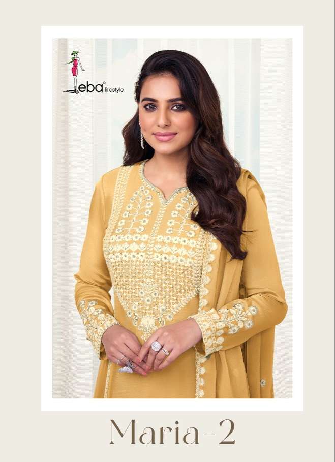 eba lifestyle maria-2 series 1523-1526 heavy chinon suit 
