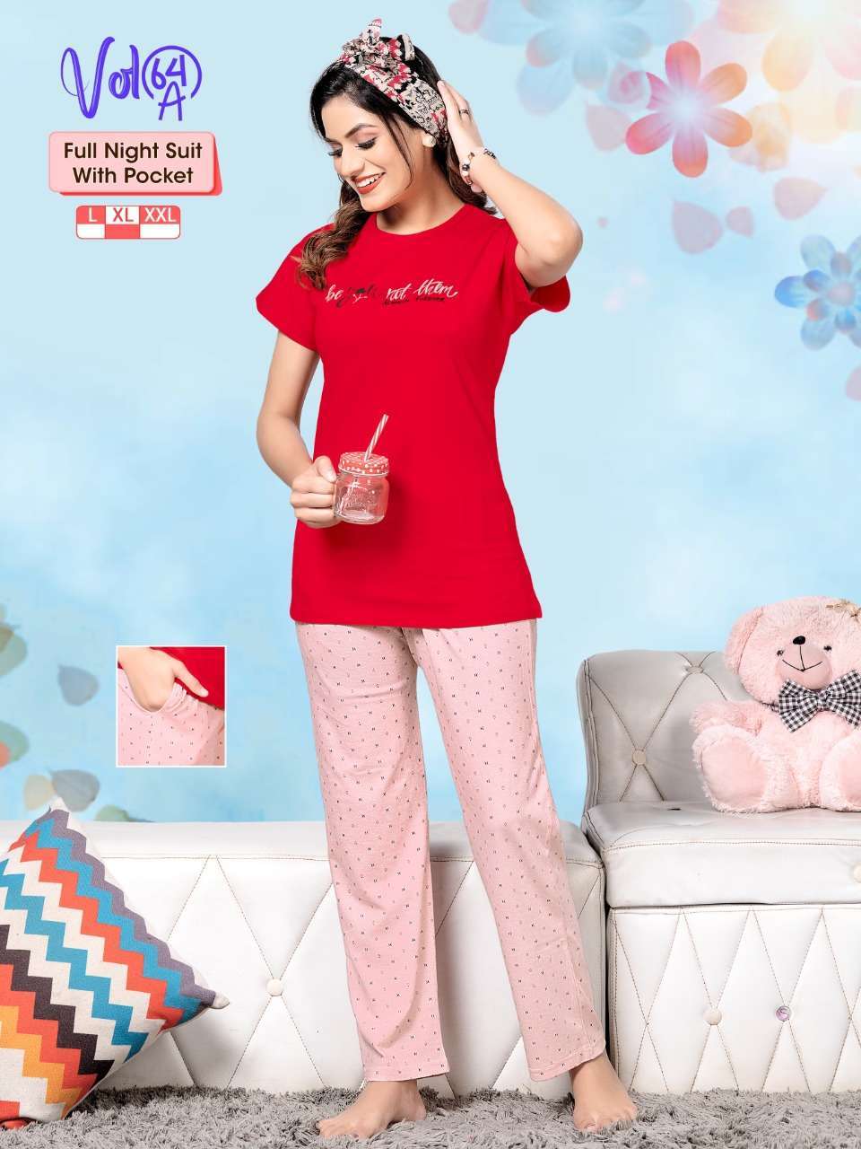 fashion talk vol 64 Heavy Shinker Hosiery Cotton night suit