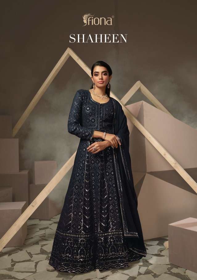 fiona shaheen series 51391-51394 real georgette suit 