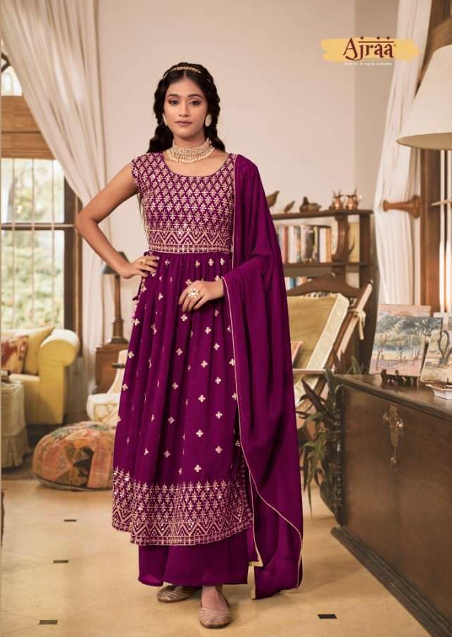 hiva ajraa series 10000 georgette suit 