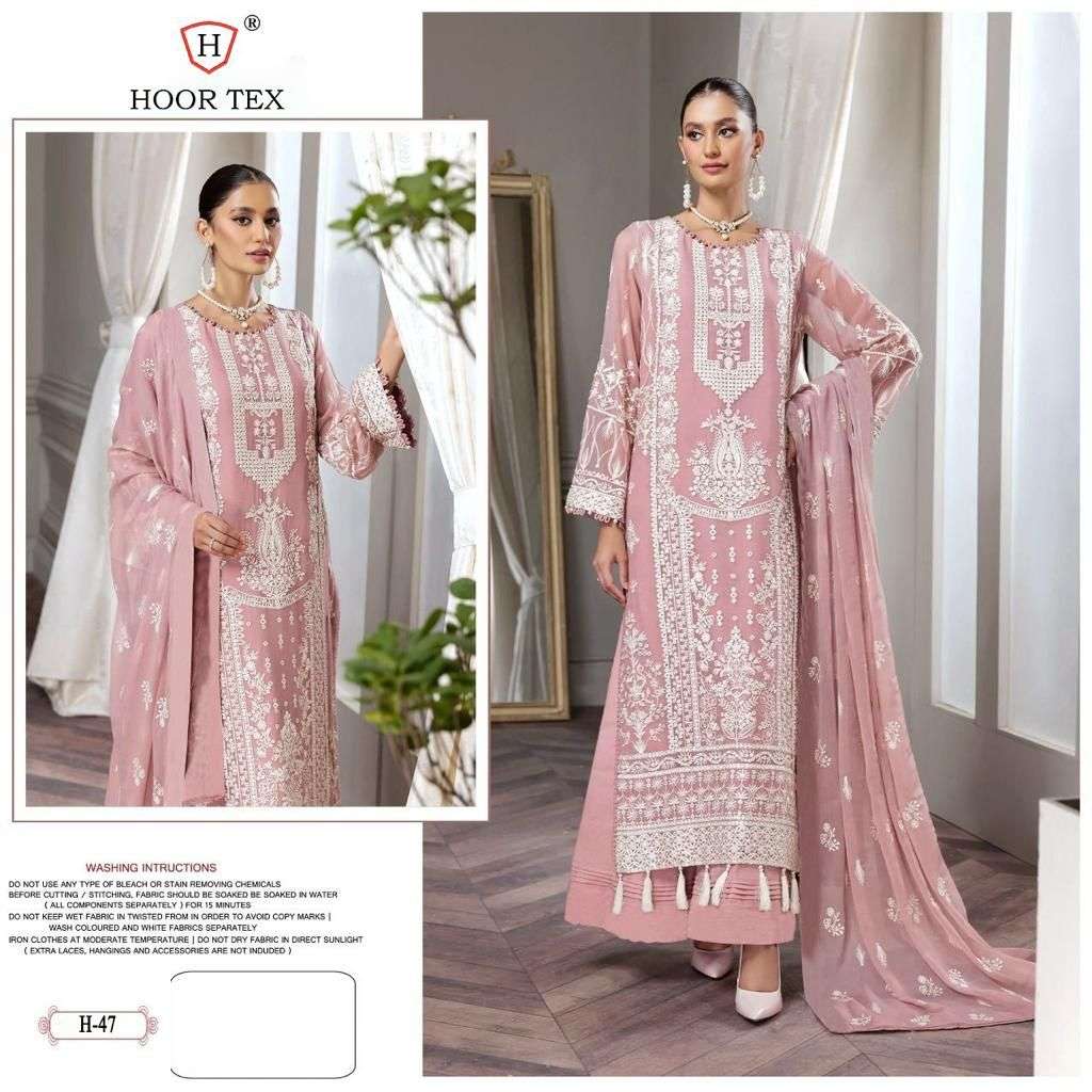 hoor tex H-47 designer heavy georgette suit 