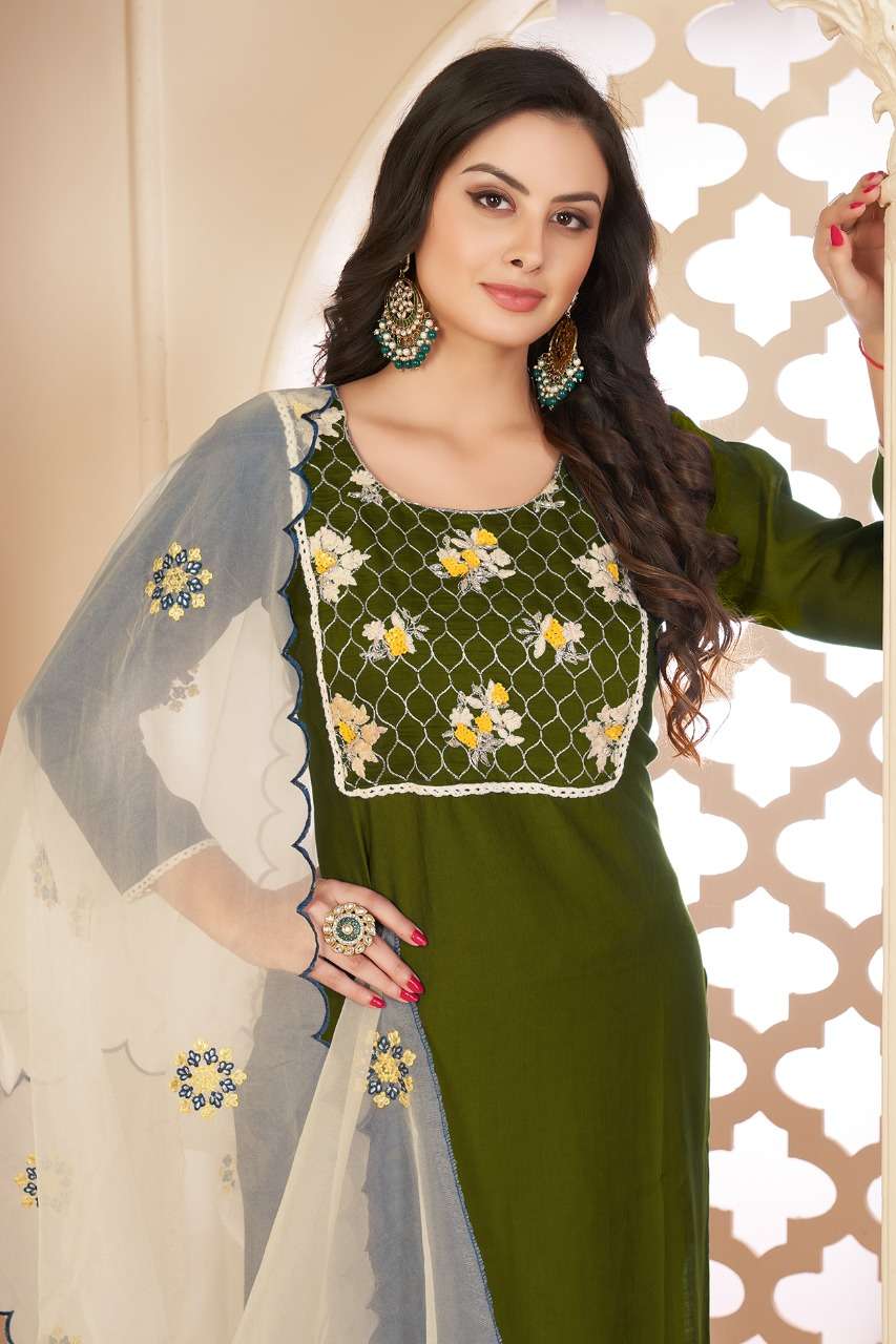 KAIRA DESIGNER VATICAL SILK READYMADE SUIT 