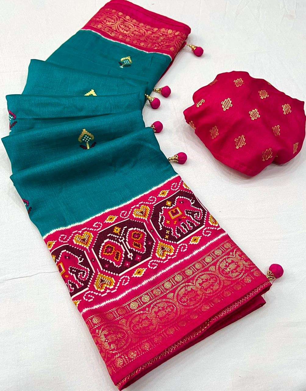 kashvi creation kalakriti dola silk saree