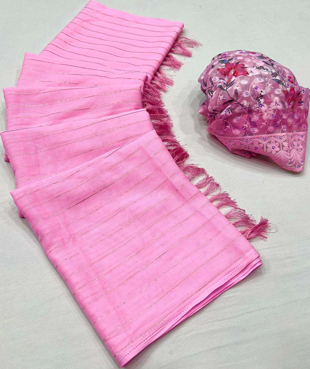kashvi designer rainbow zari saree 