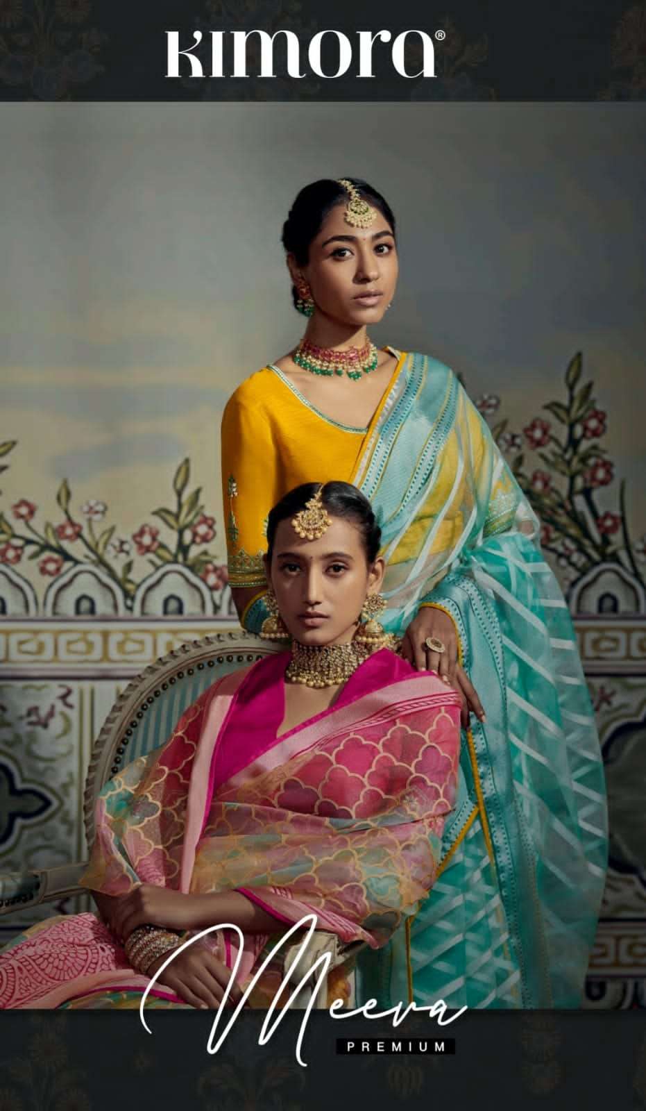 kimora meera permium designer soft brasso saree 