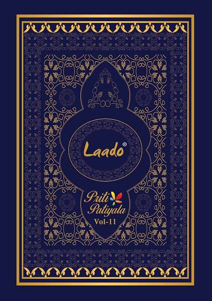 Laado Priti Patiyala Vol-11 series 1101-1120 Pure Cotton readymade suit
