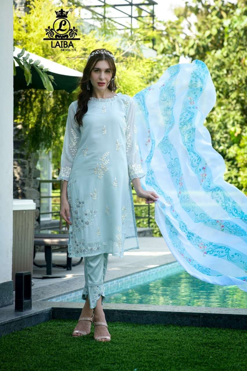 laiba am vol 174 pure georgette suit 