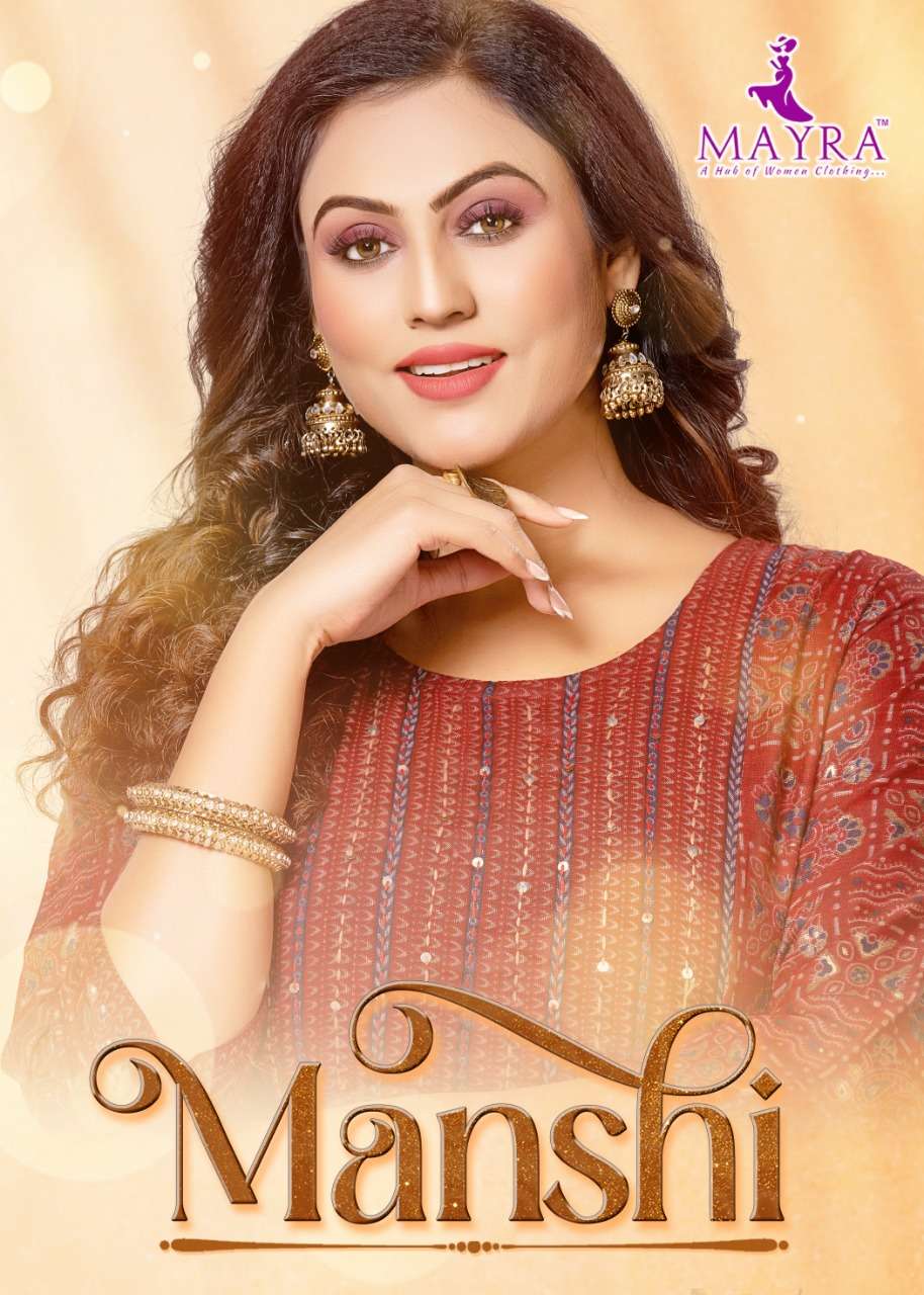 mayra manshi series 80061-80068 rayon kurti 